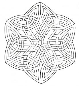 Si lo que buscas es armonía, este mandala de gran calidad te encantará. Depende de ti encontrar el mejor método y técnica para colorearlo (Patrones geométricos)