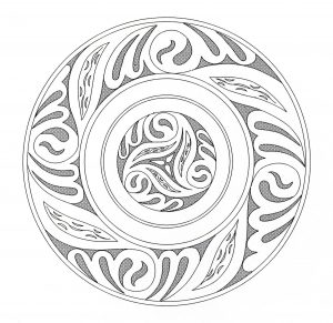 Deje que su espíritu creativo elija los mejores colores para dar vida a este precioso mandala. Estos armoniosos motivos abstractos se integran a la perfección en esta bonita creación (Patrones geométricos)
