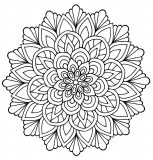 Mandala floral sencillo