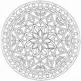 Mandala de plantas floridas (Flores y vegetación)