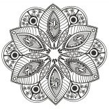 Mandala floral de bonito diseño