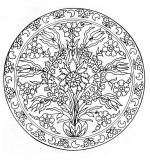 Mandala de flores (Flores y vegetación)