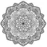 Mandala gratuito sobre el tema "flores y vegetación ()