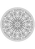 Mandala exclusivo sobre el tema de la vegetación