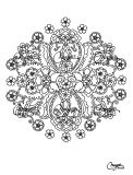 Mandala muy elegante Flores y plantas (Flores y vegetación)