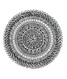 Magnífico mandala natural complejo (Flores y vegetación)