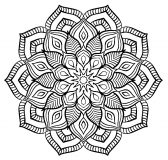 Un mandala florido en un estilo muy especial (Flores y vegetación)