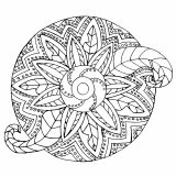 Mandala vegetal / metálico (Flores y vegetación)