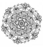 Mandala natural y elegante (Flores y vegetación)