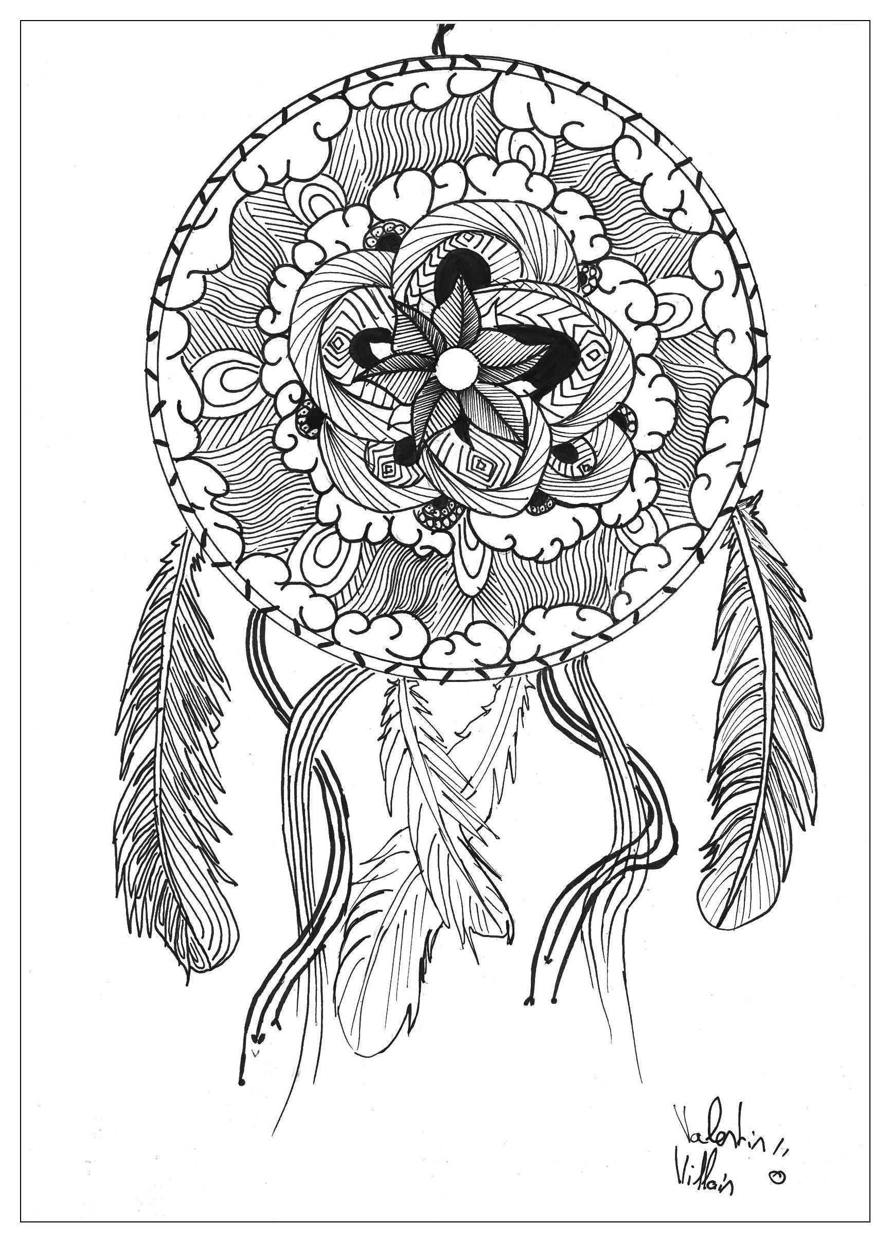 Mandala atrapasueños (Zen & Antistress)