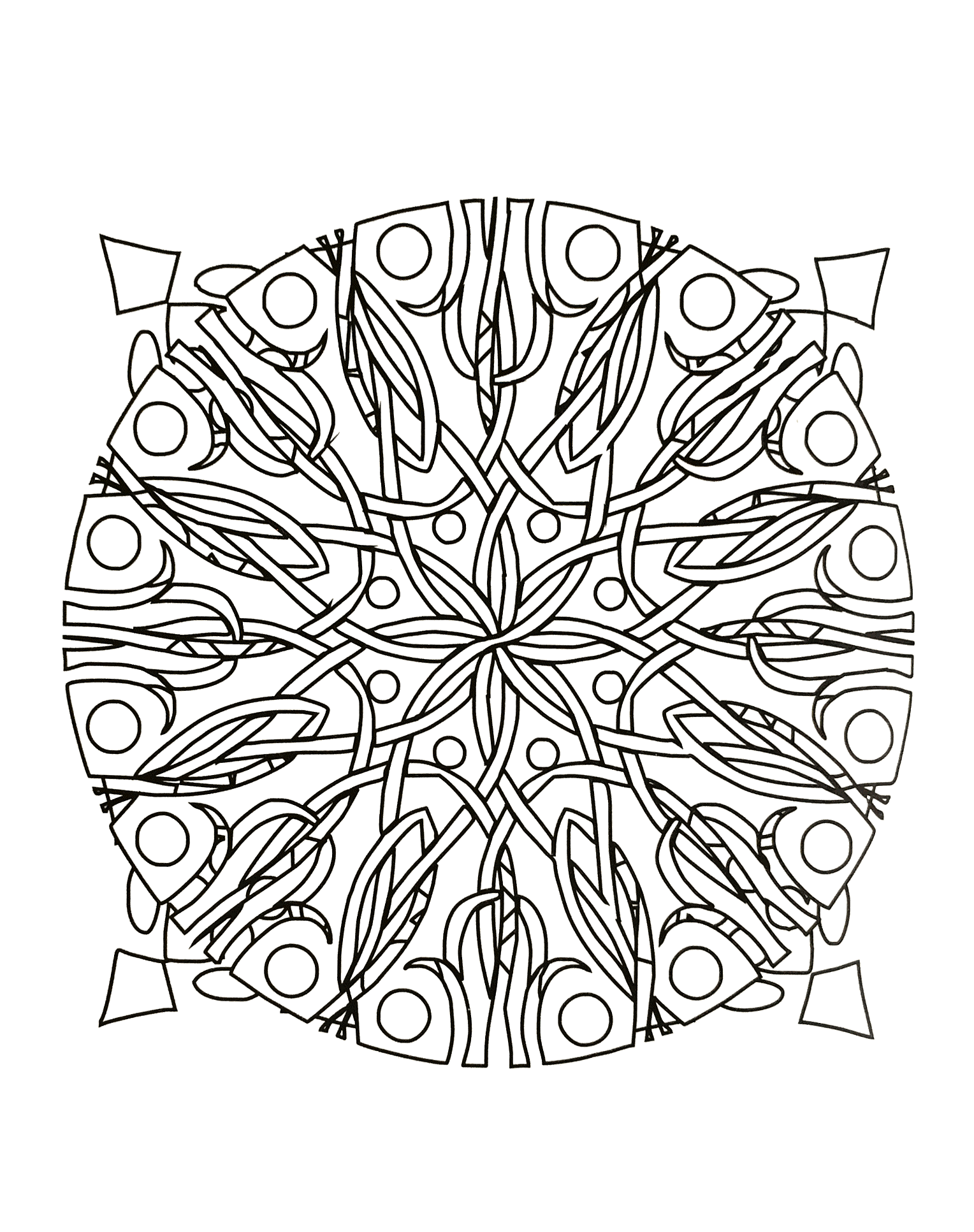 Zarzas en un mandala (Zen & Antistress)