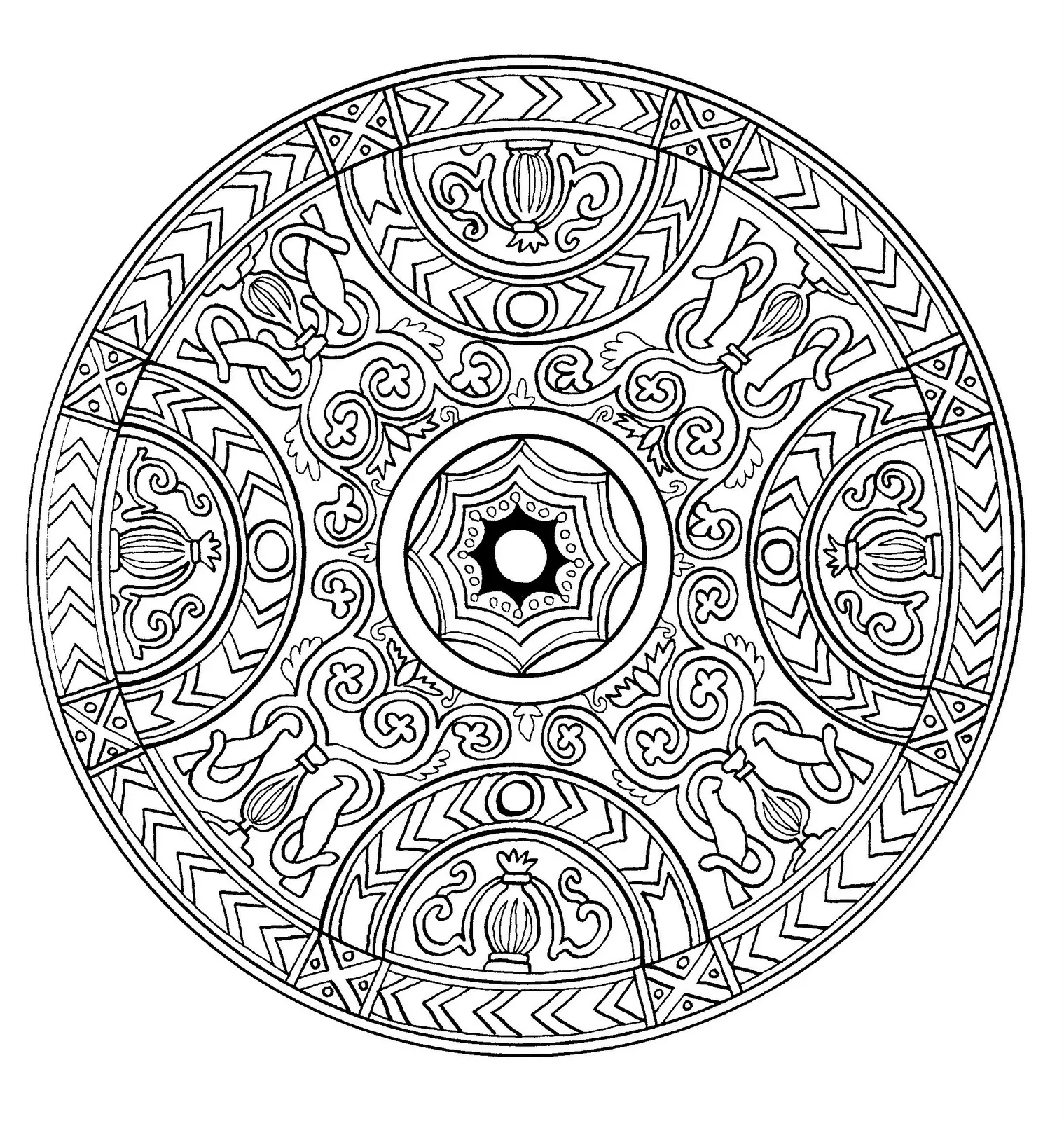 Mandala-a-colorier-zen-relax-gratuit (14) (Zen & Antistress)