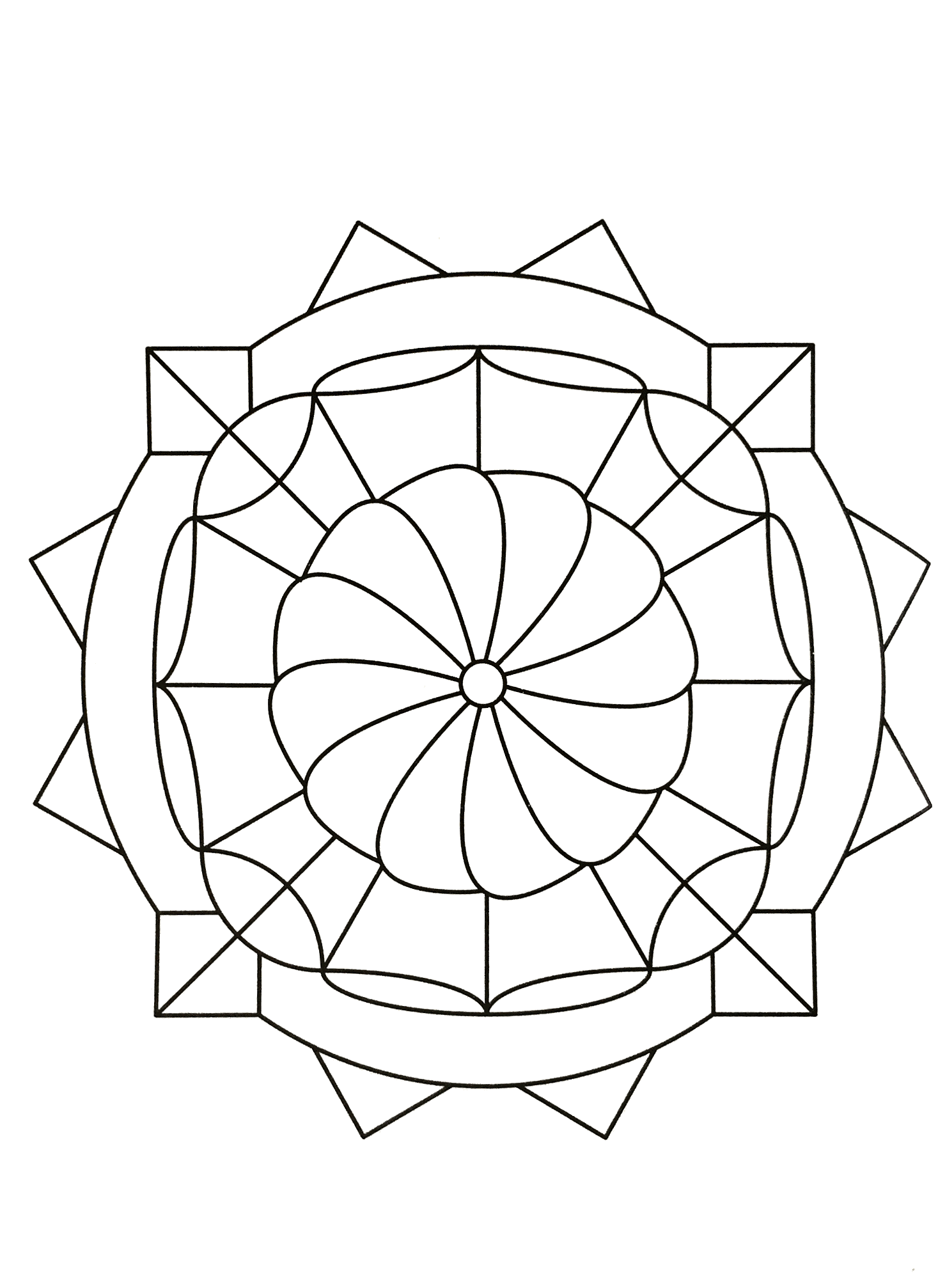 Un mandala sencillo y cautivador (Zen & Antistress)