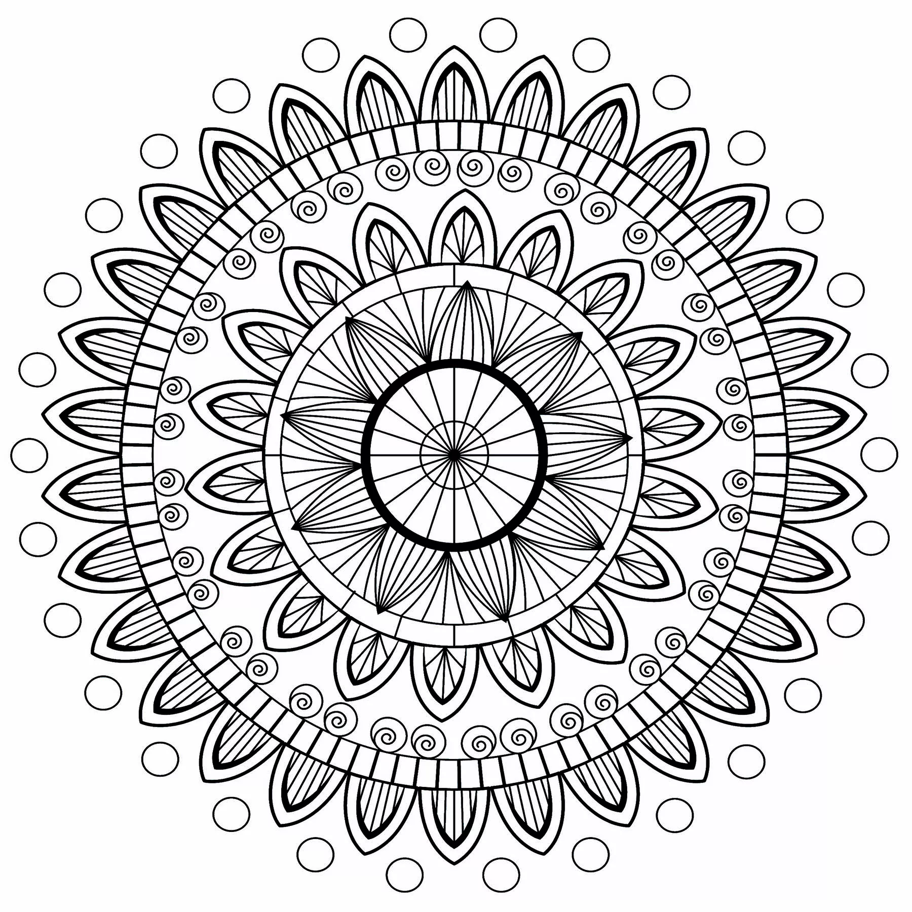 Mandala relajante (Zen & Antistress)