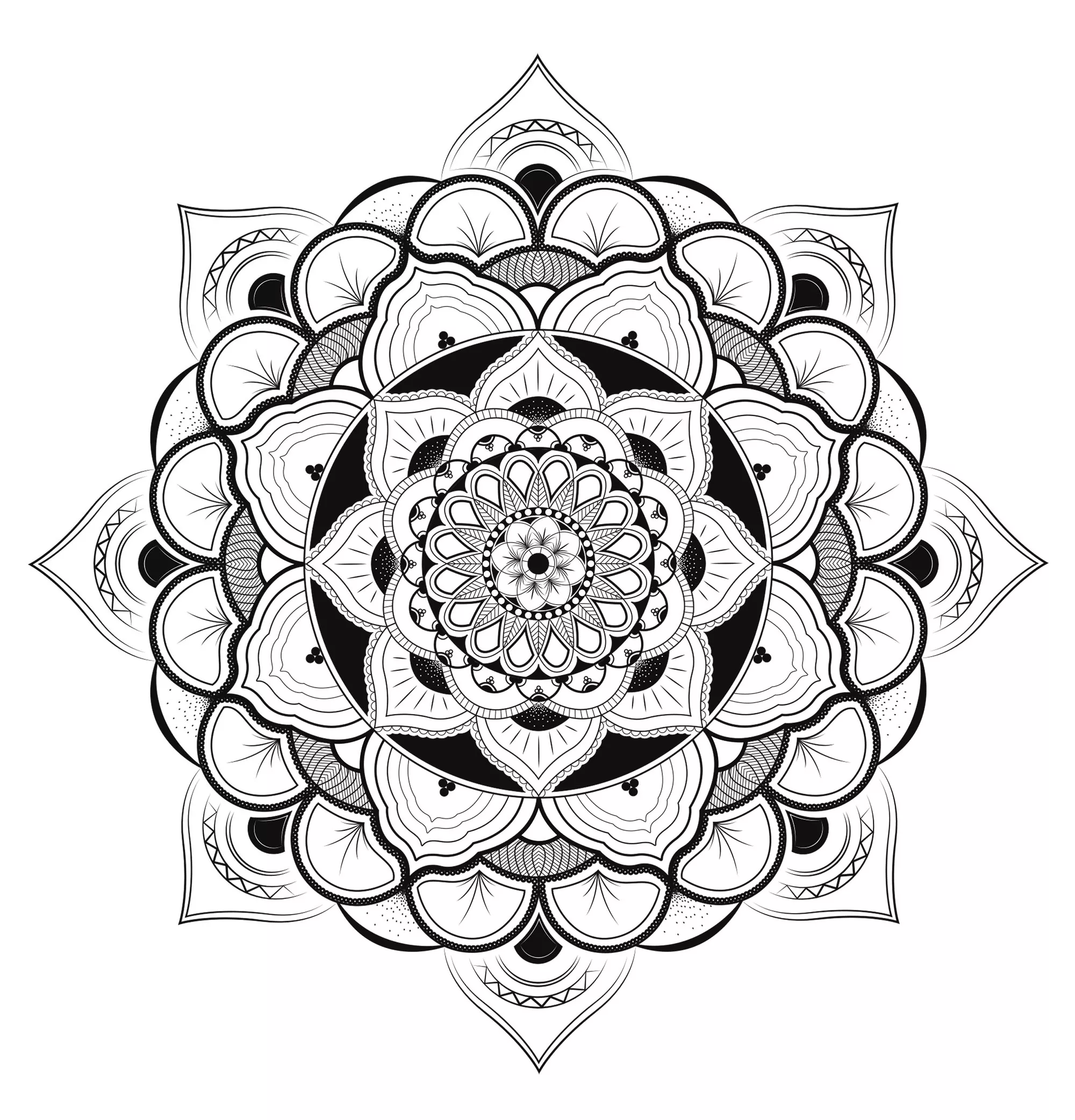 Mandala vectorial de Louise (Zen & Antistress)