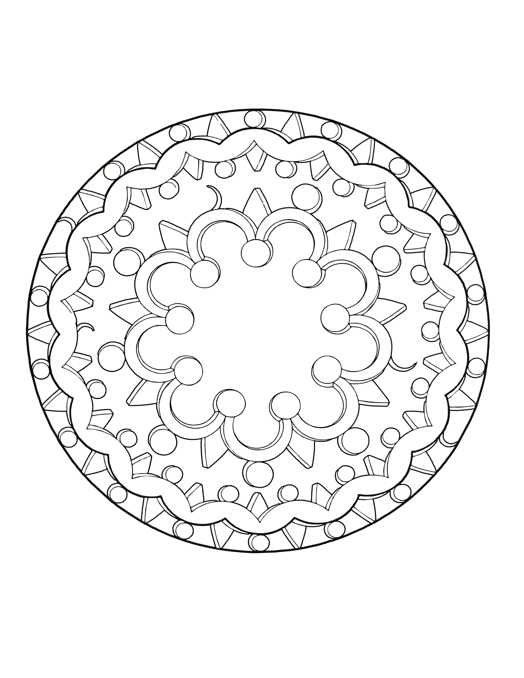 Sublime mandala "vintage (Zen & Antistress)