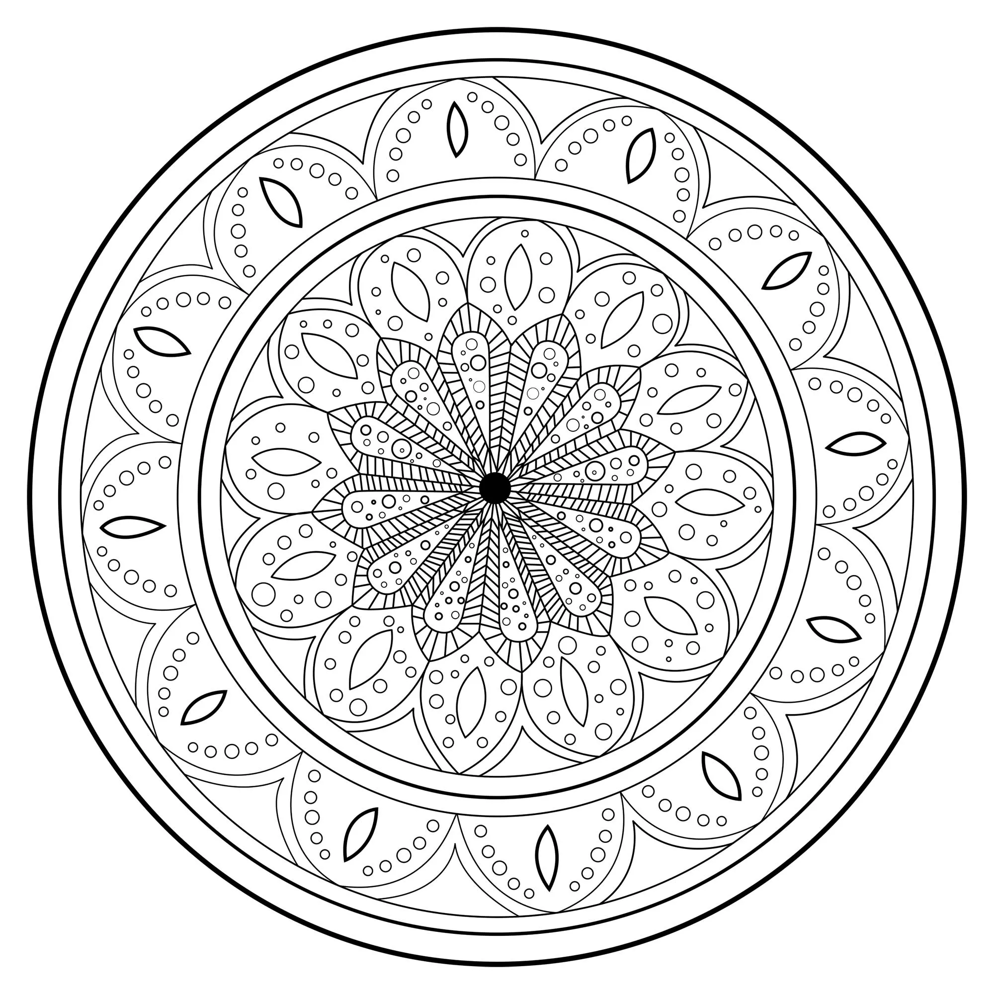 Mandala Relajante antiestrés (Zen & Antistress)