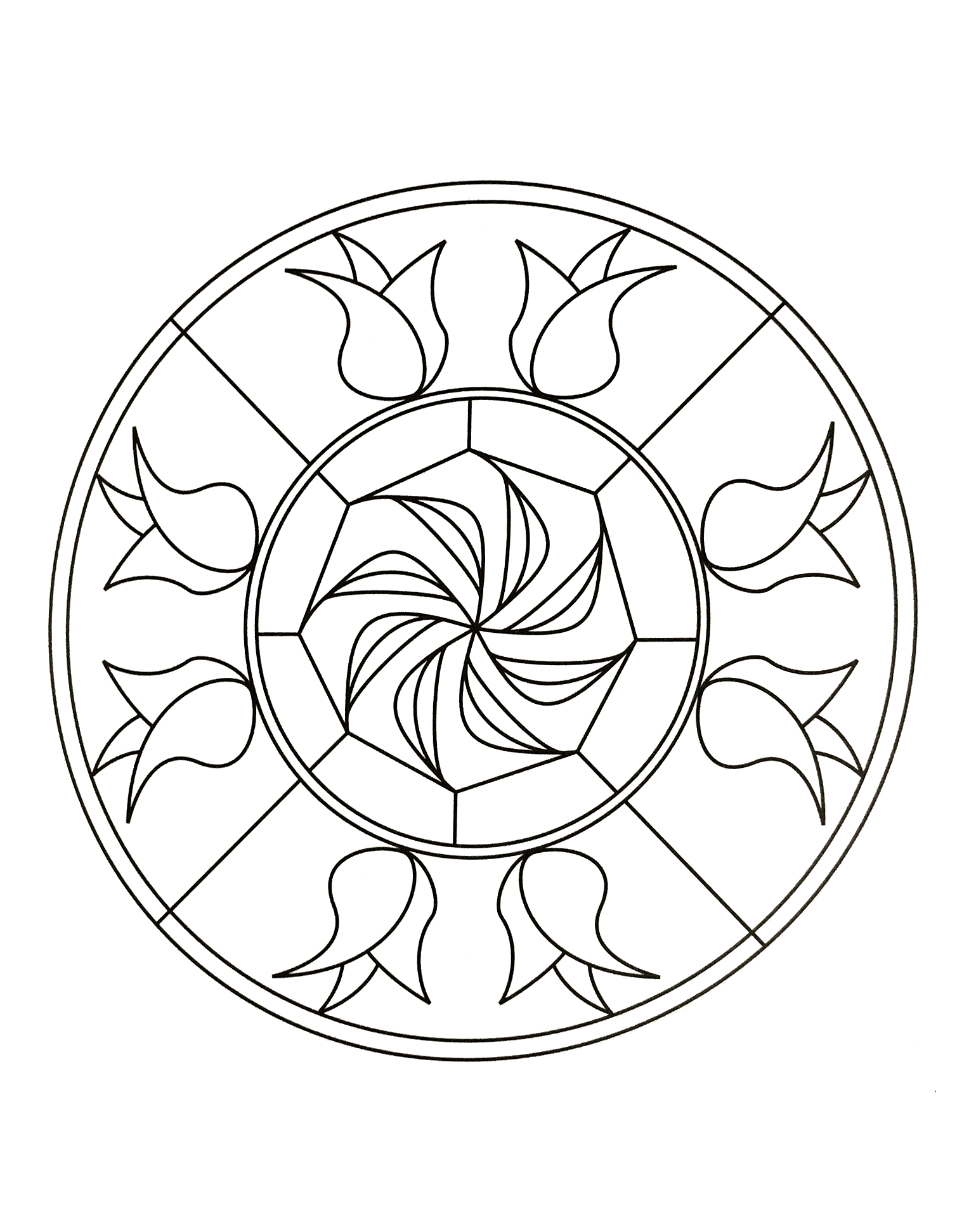 Mandala artístico (Zen & Antistress)