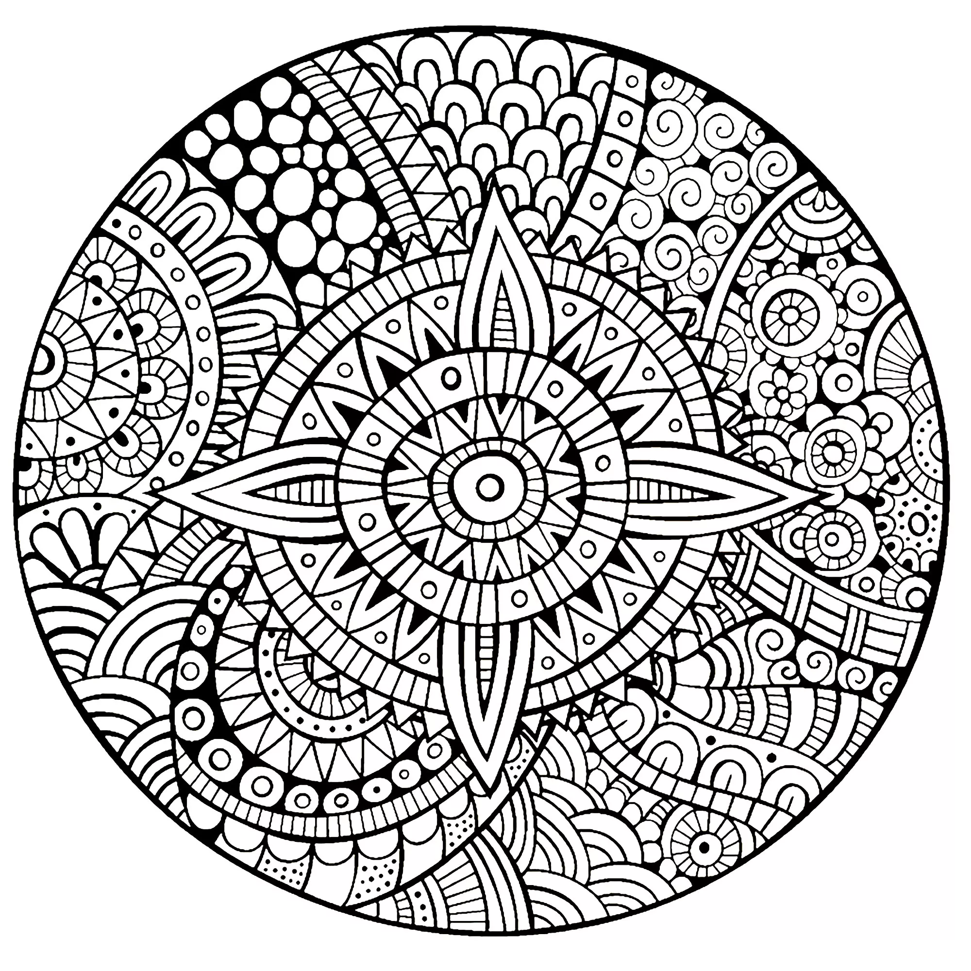 Mandala abstracto y floral (Zen & Antistress)