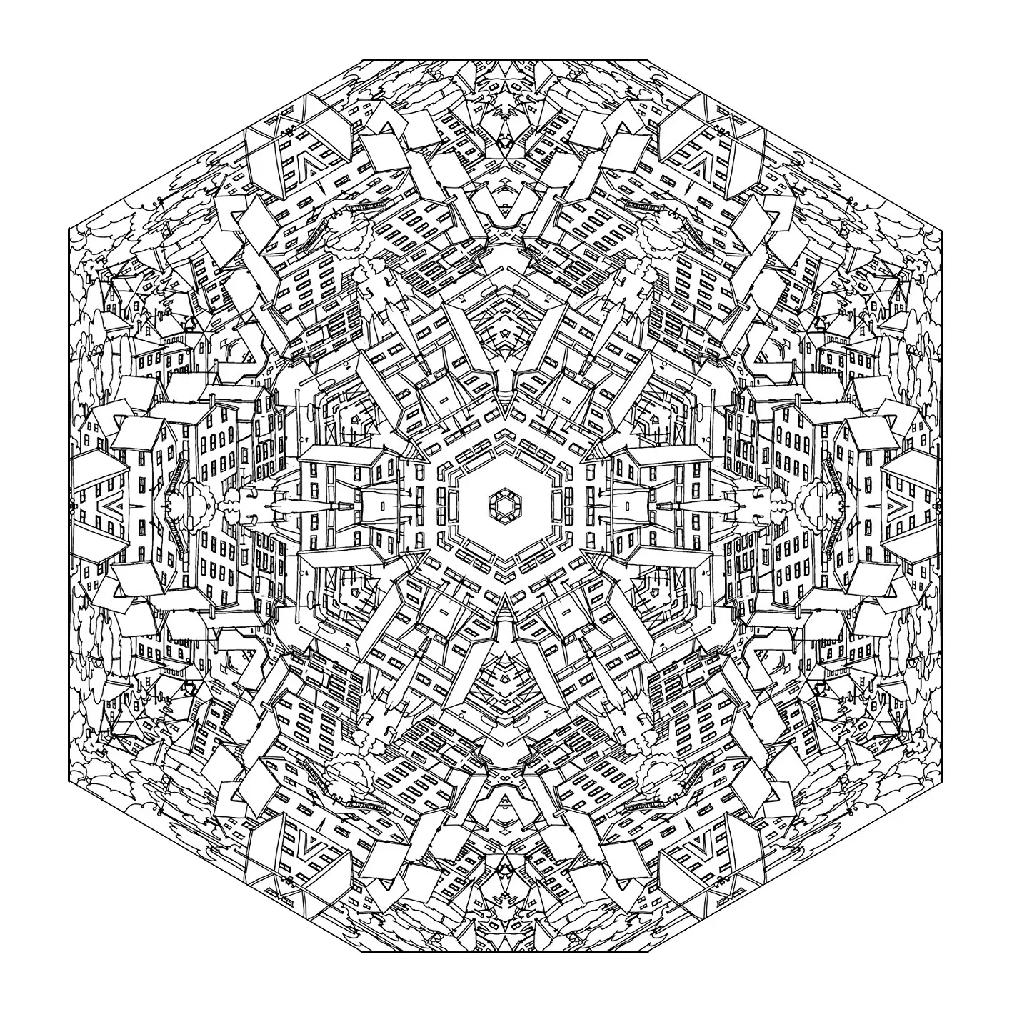 La ciudad mandala (Zen & Antistress)