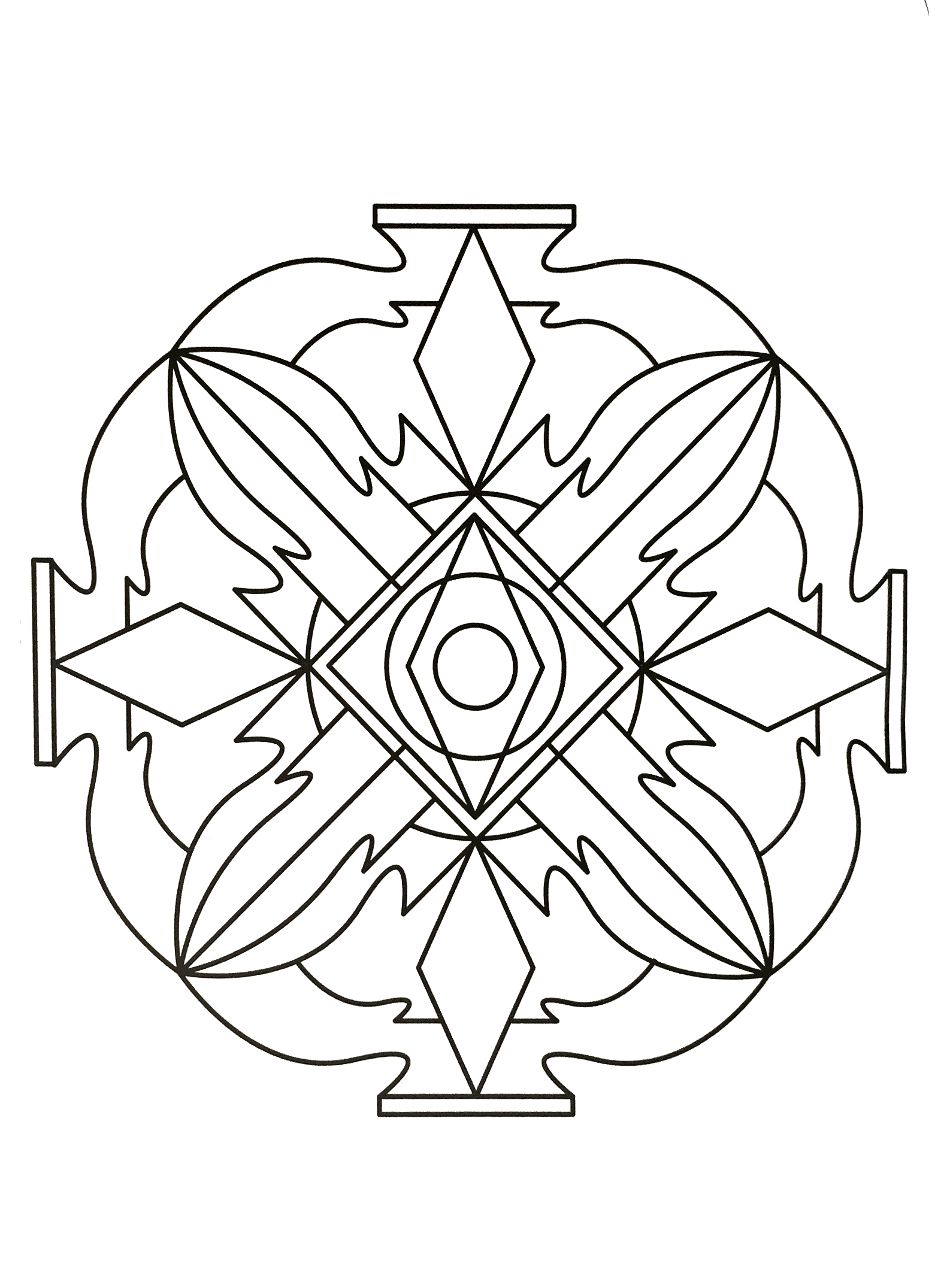 Zen & Antistress : Mandala muy sencillo Zen & Antistress : Mandala muy sencillo