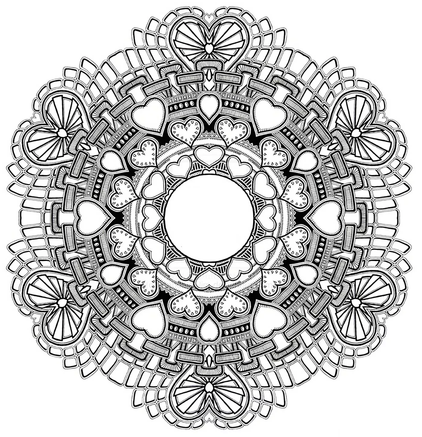 Mandala "amour (Zen & Antistress)