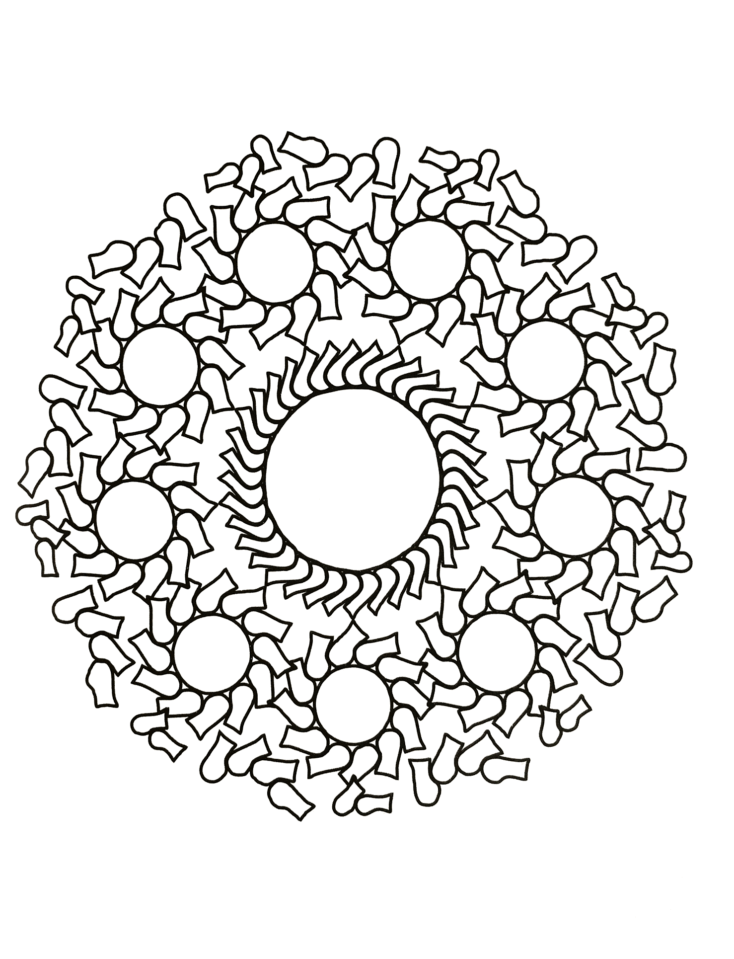 Mandalas redondos y formas divertidas (Zen & Antistress)