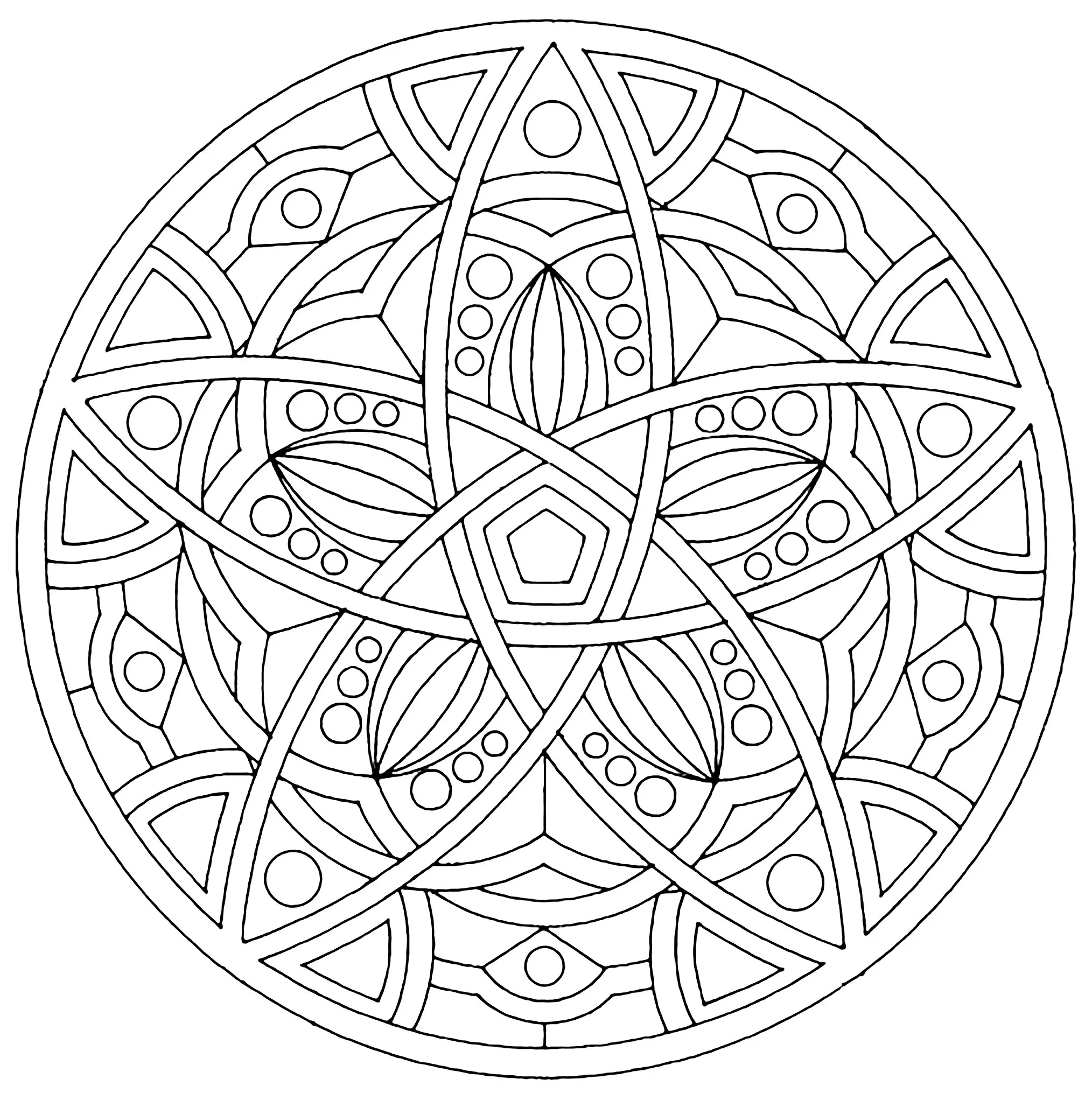 Mandala vectorial (Zen & Antistress)