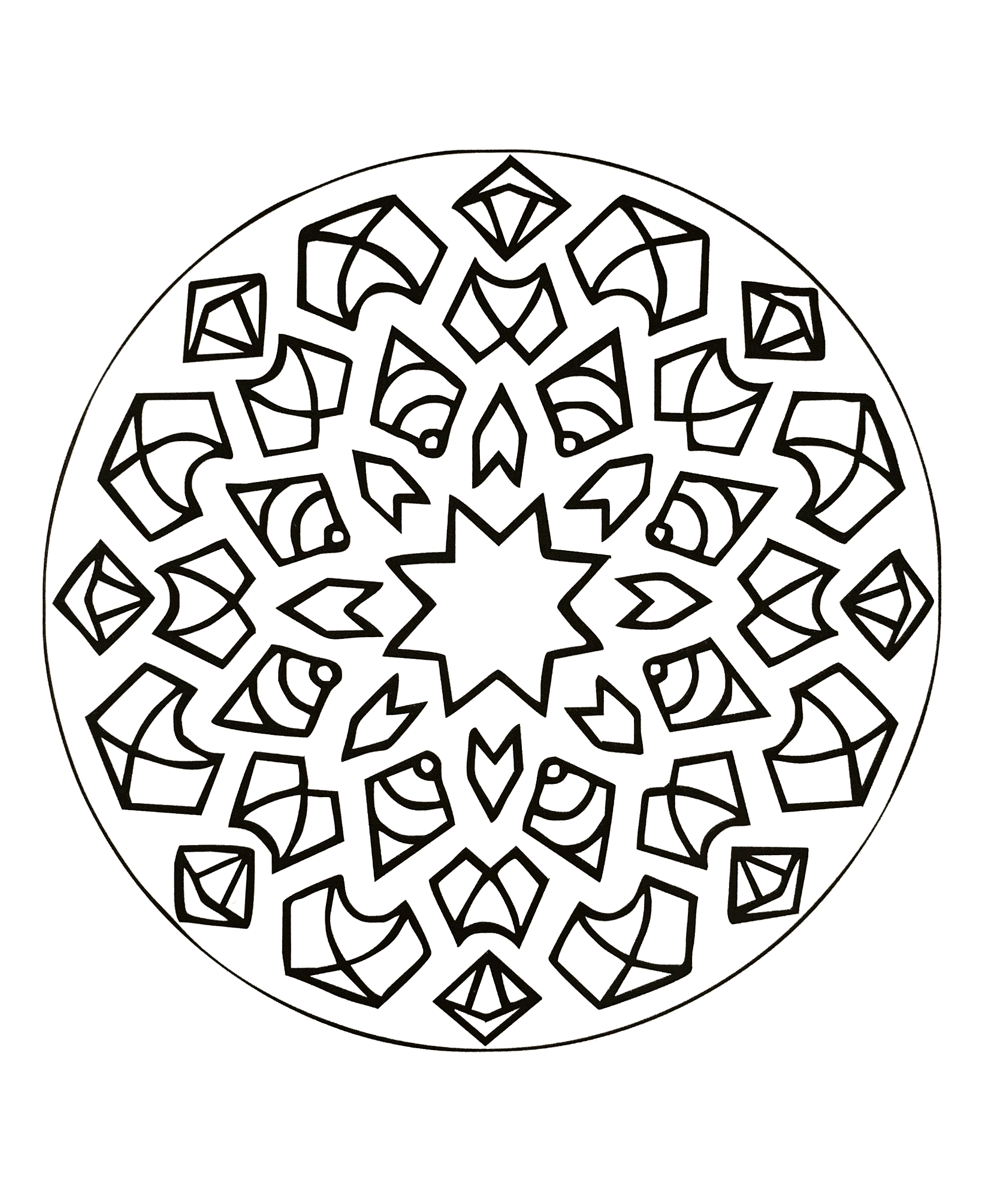 Mandala "estallidos de alegría (Zen & Antistress)