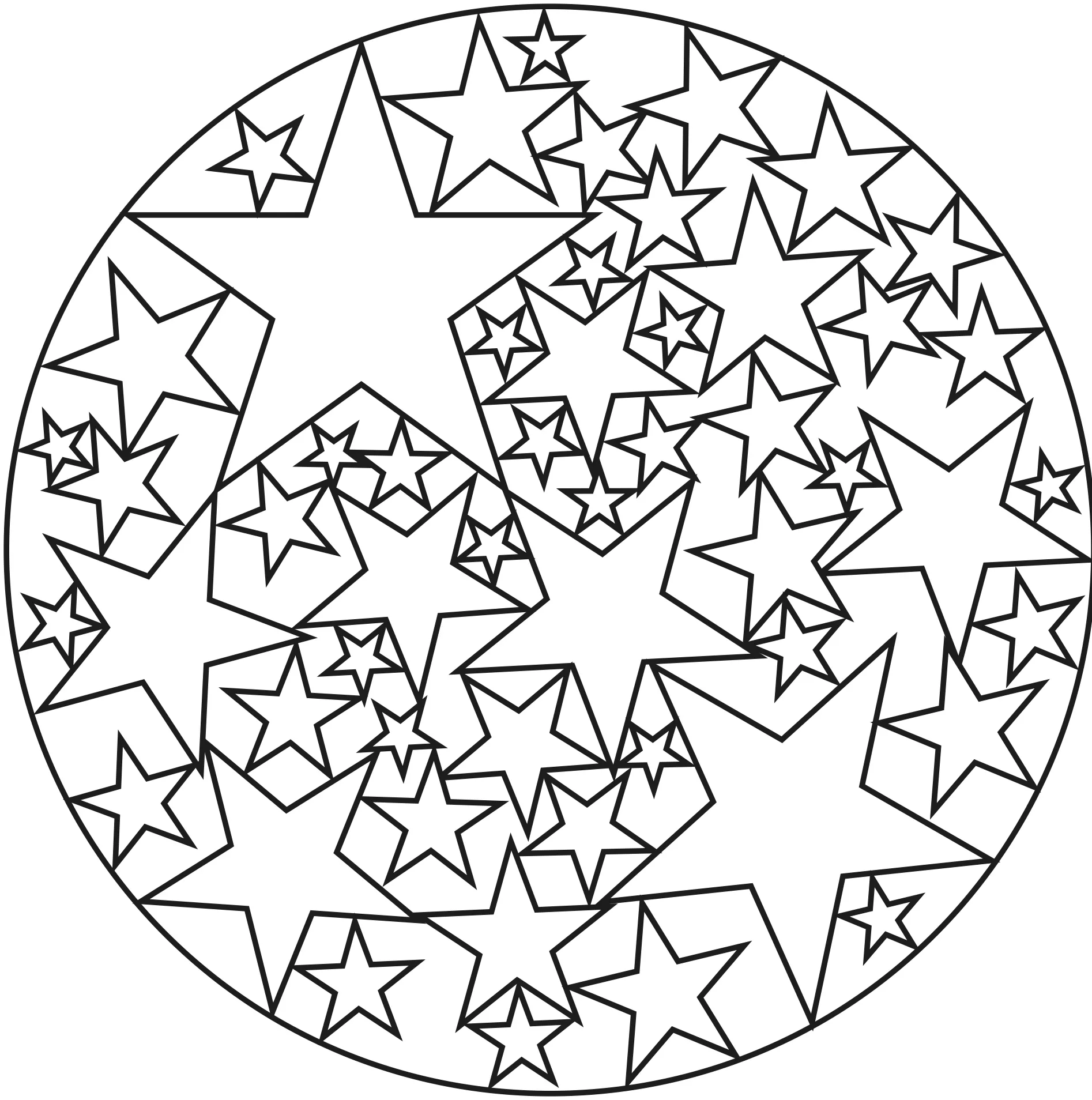 Mandala de estrellas (Zen & Antistress)