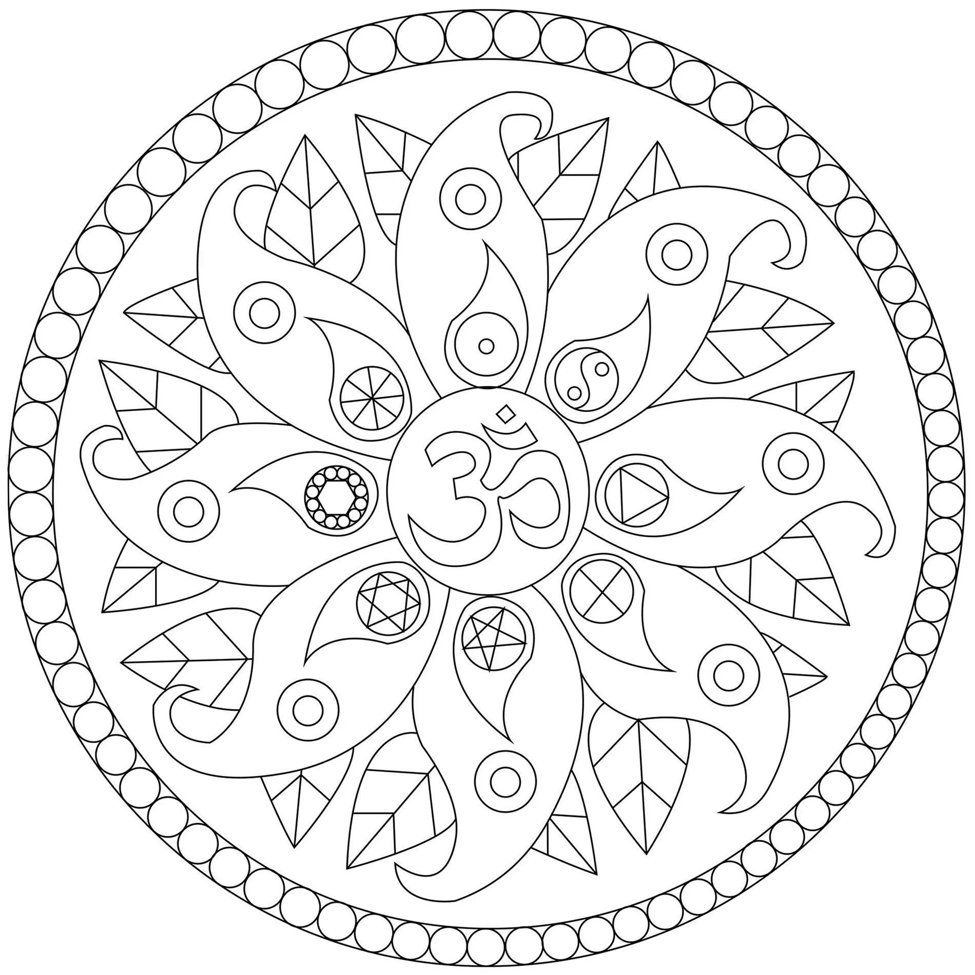 Mandala de la paix (Zen & Antistress)