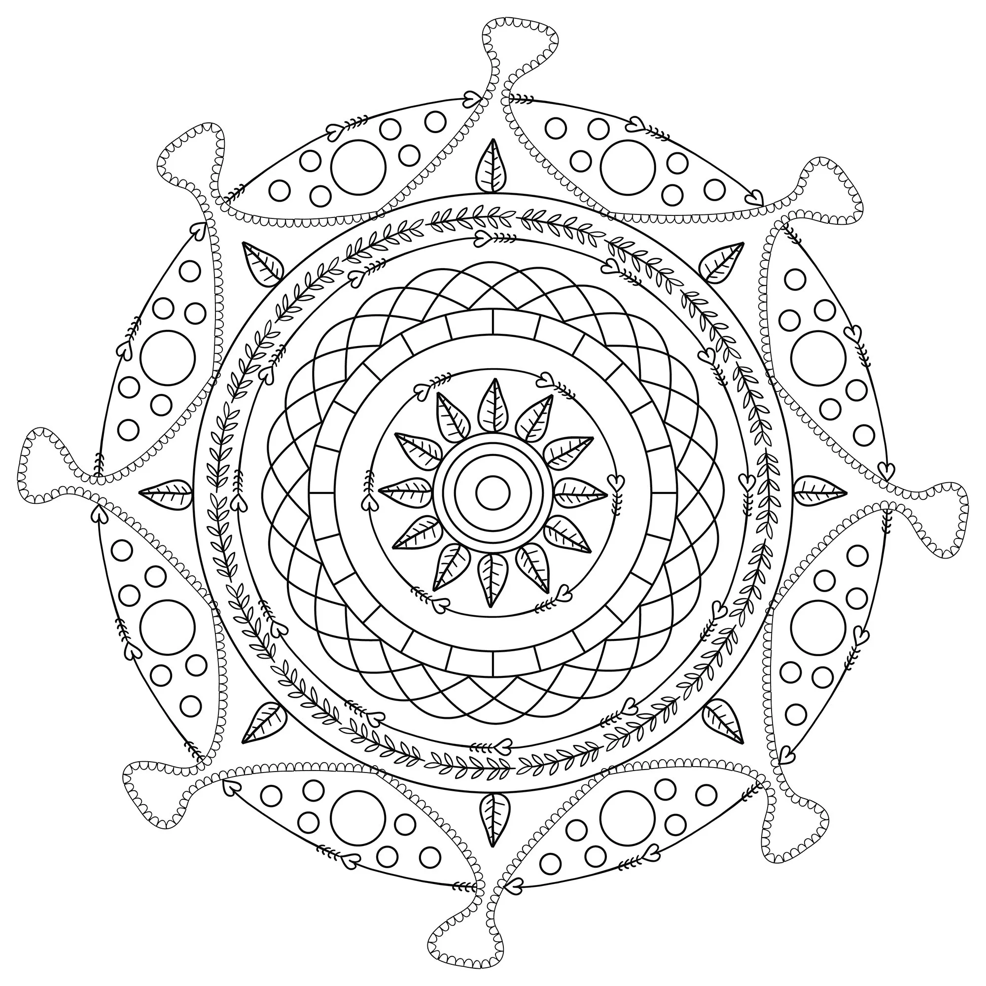 Mandala harmonieux (Zen & Antistress)