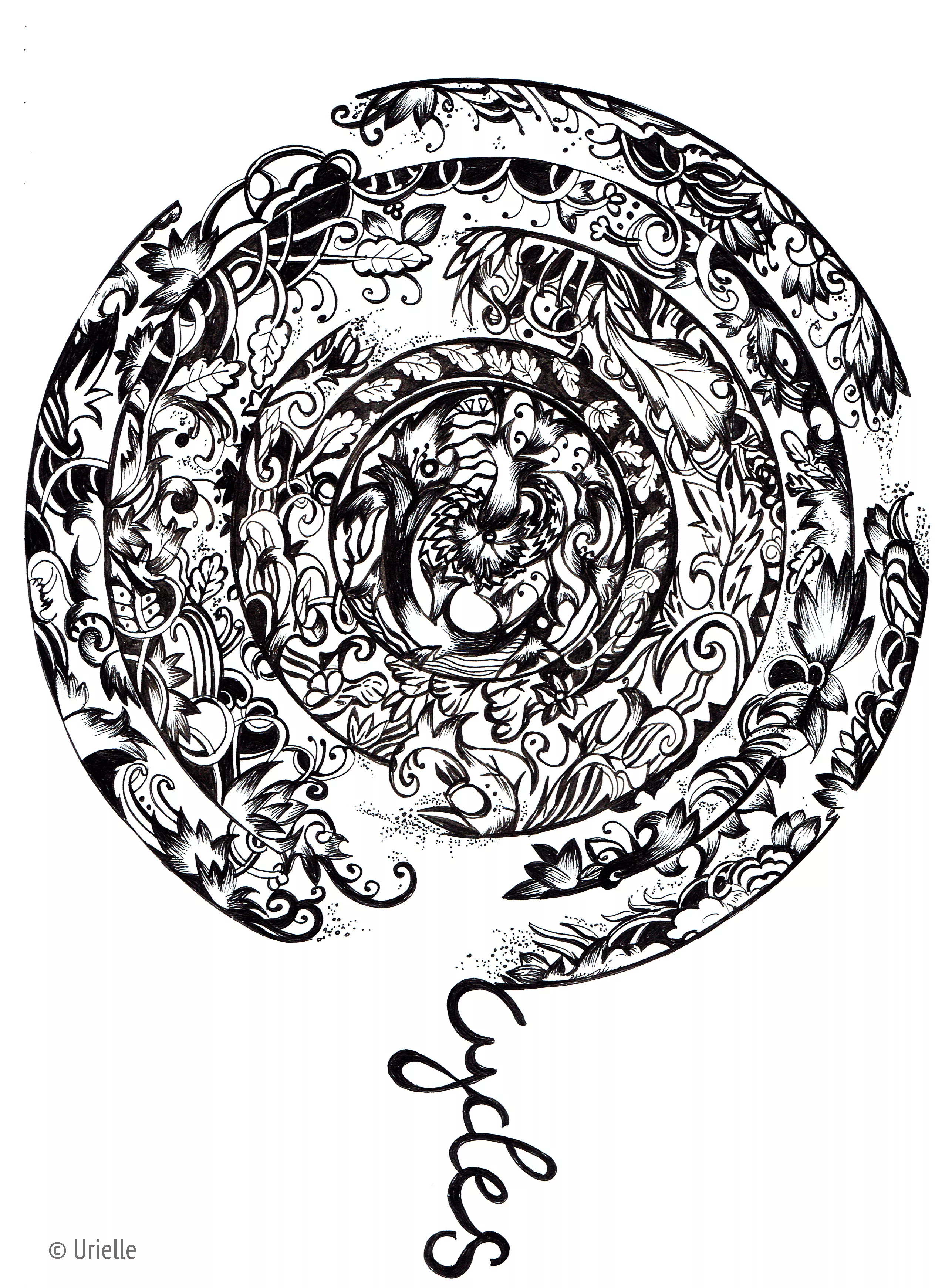 Mandala incroyable de Urielle (Zen & Antistress)