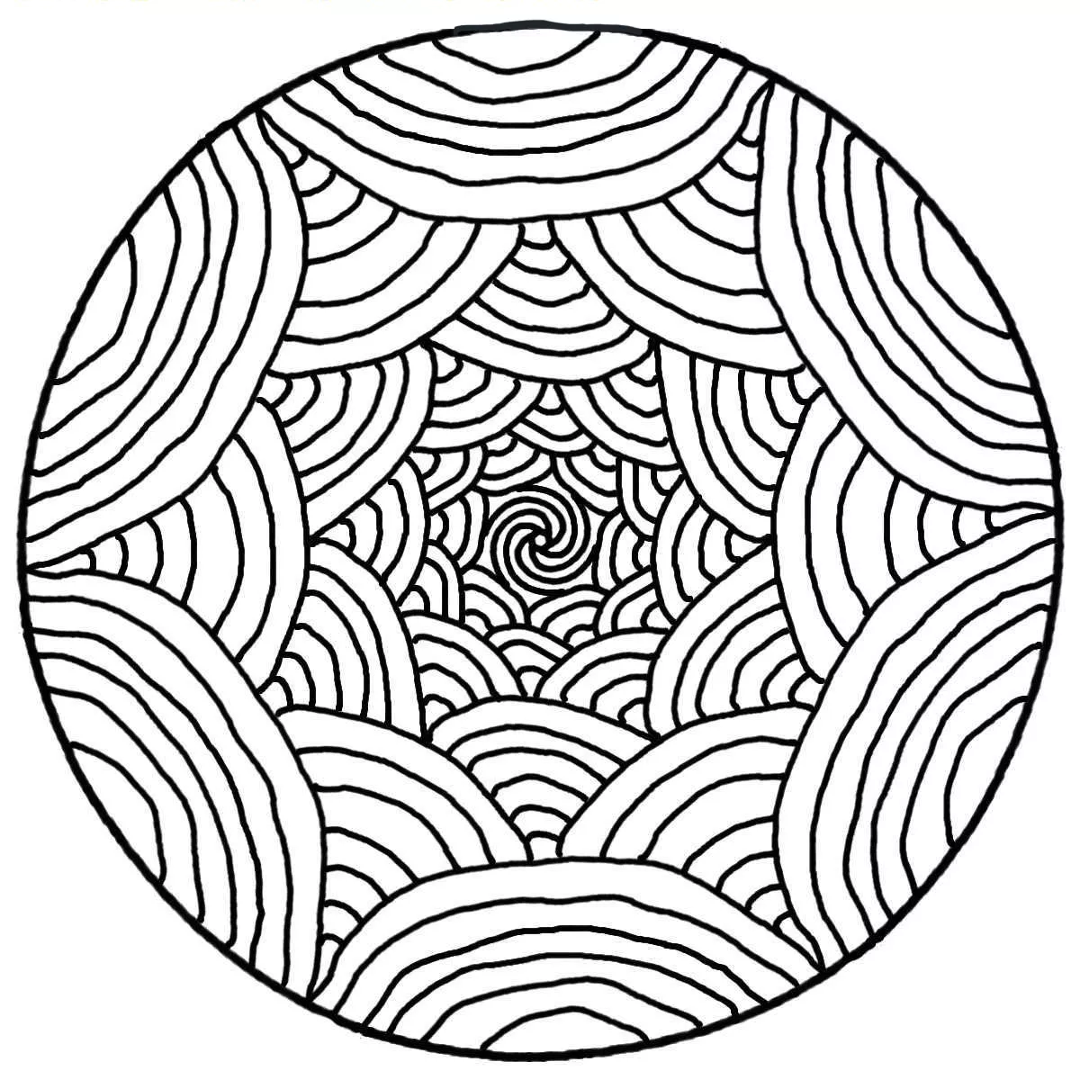 Ilusión óptica de mandala (Zen & Antistress)
