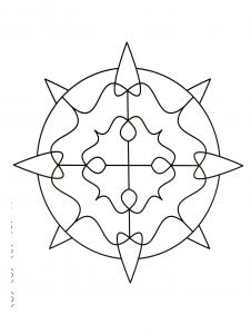Mandala Con Divertidos Pinchos