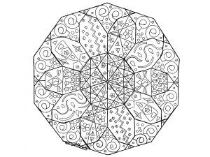 Mandala dibujado a mano (Zen & Antistress)