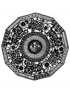 Mandala inspirado en China