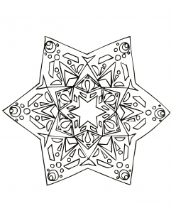 Estrella Mandala Dibujada A Mano