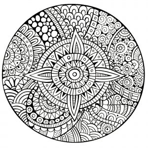 Mandala Abstracto Y Floral