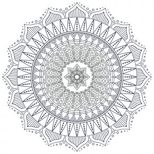 Mandala zen y complejo (Zen & Antistress)