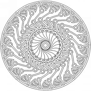 Mandala Inspirado En El Arte Maya