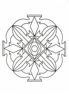 Jarrón estilo mandala