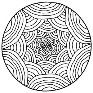 Ilusión óptica de mandala (Zen & Antistress)